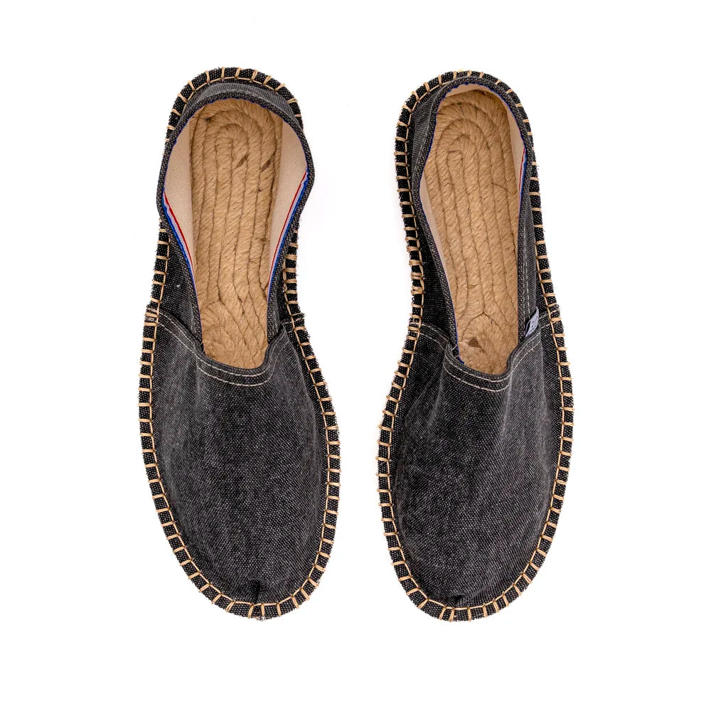 Espadrille Premium Noir Délavé