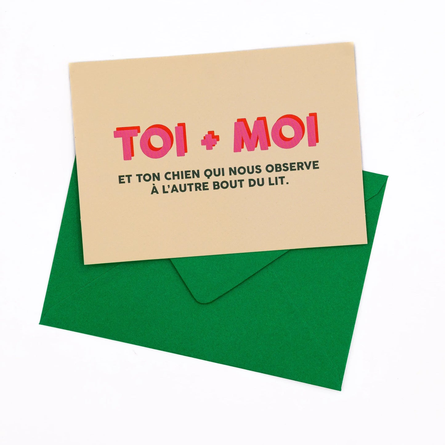 Carte "Toi + Moi et ton chien"