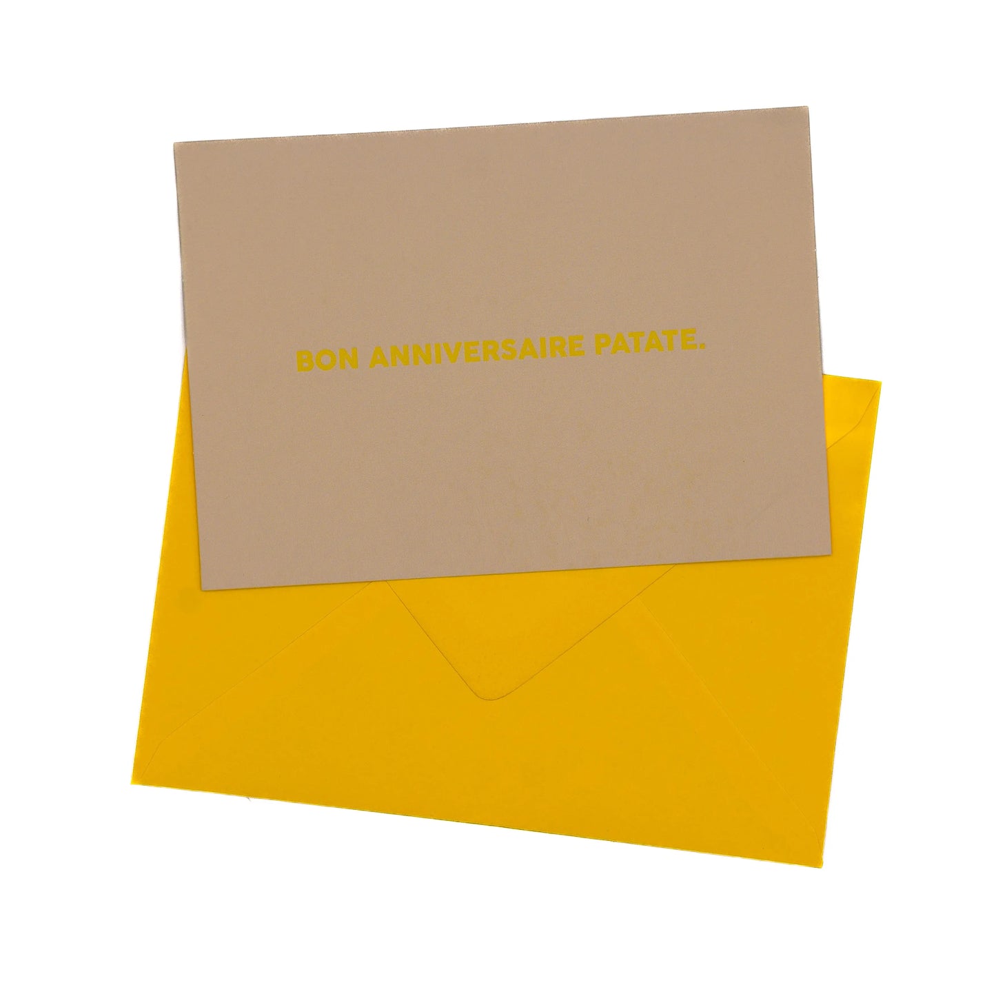 Carte "Bon Anniversaire Patate"