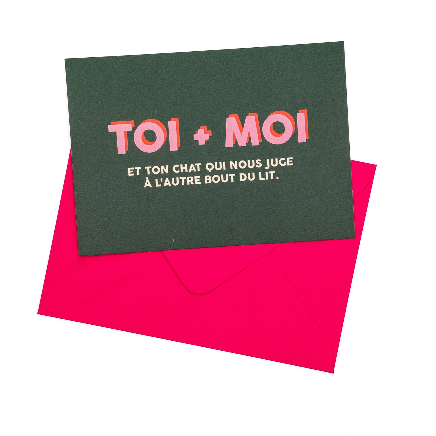 Carte "Toi + Moi et ton chat"