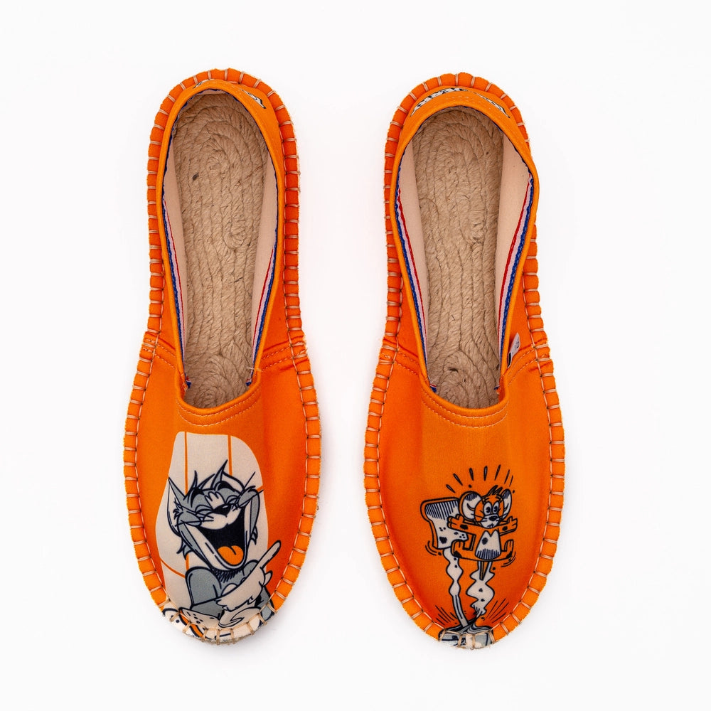 Espadrille Tom et Jerry orange