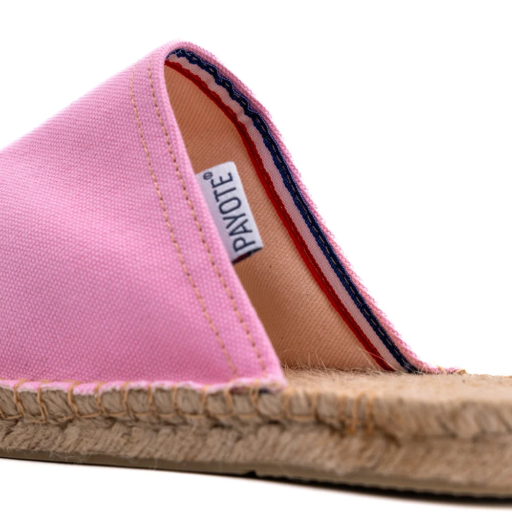Mule Espadrille Rose Clair