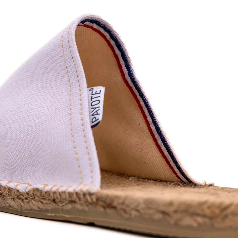 Mule Espadrille Blanche