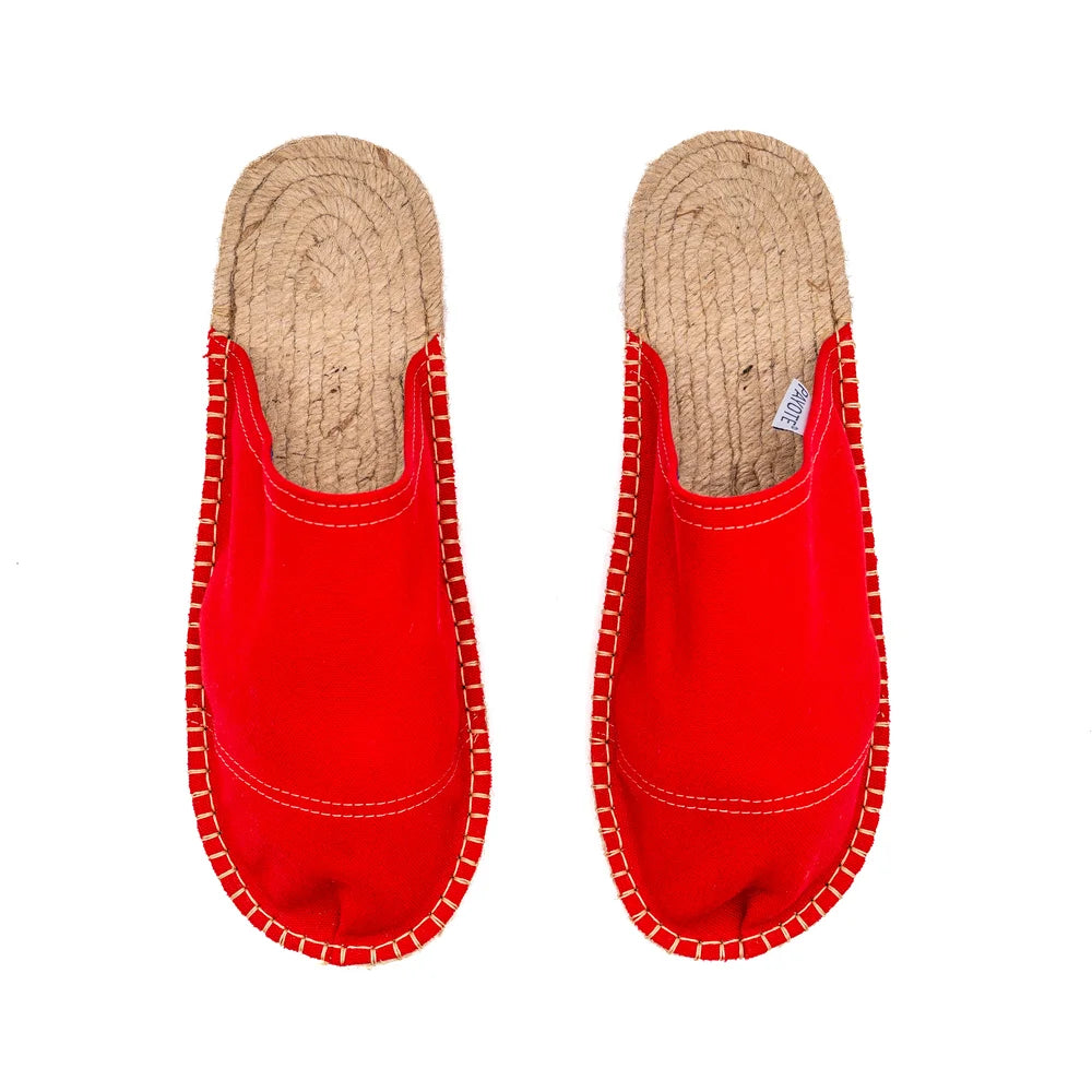 Mule Espadrille Rouge
