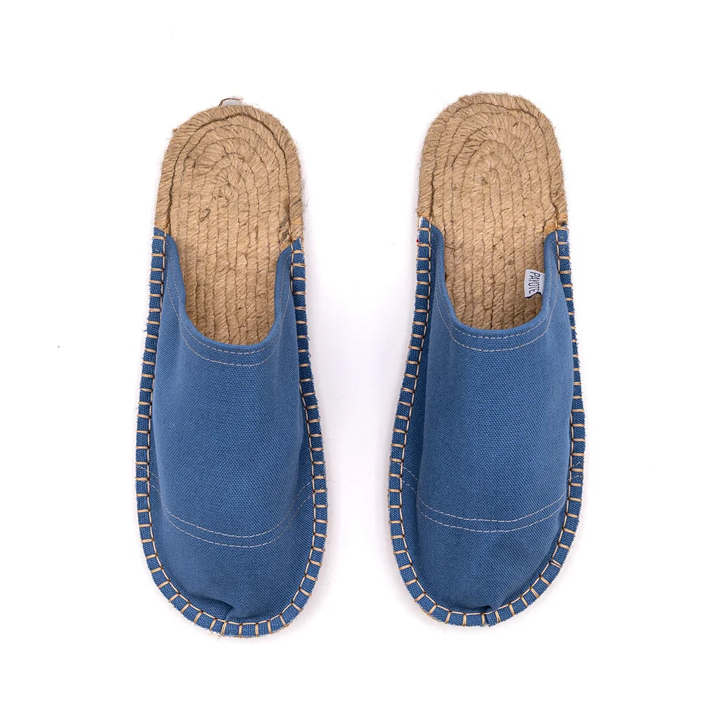 Mule Espadrille Bleue