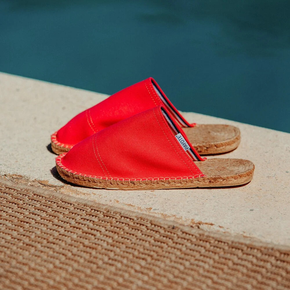 Mule Espadrille Rouge
