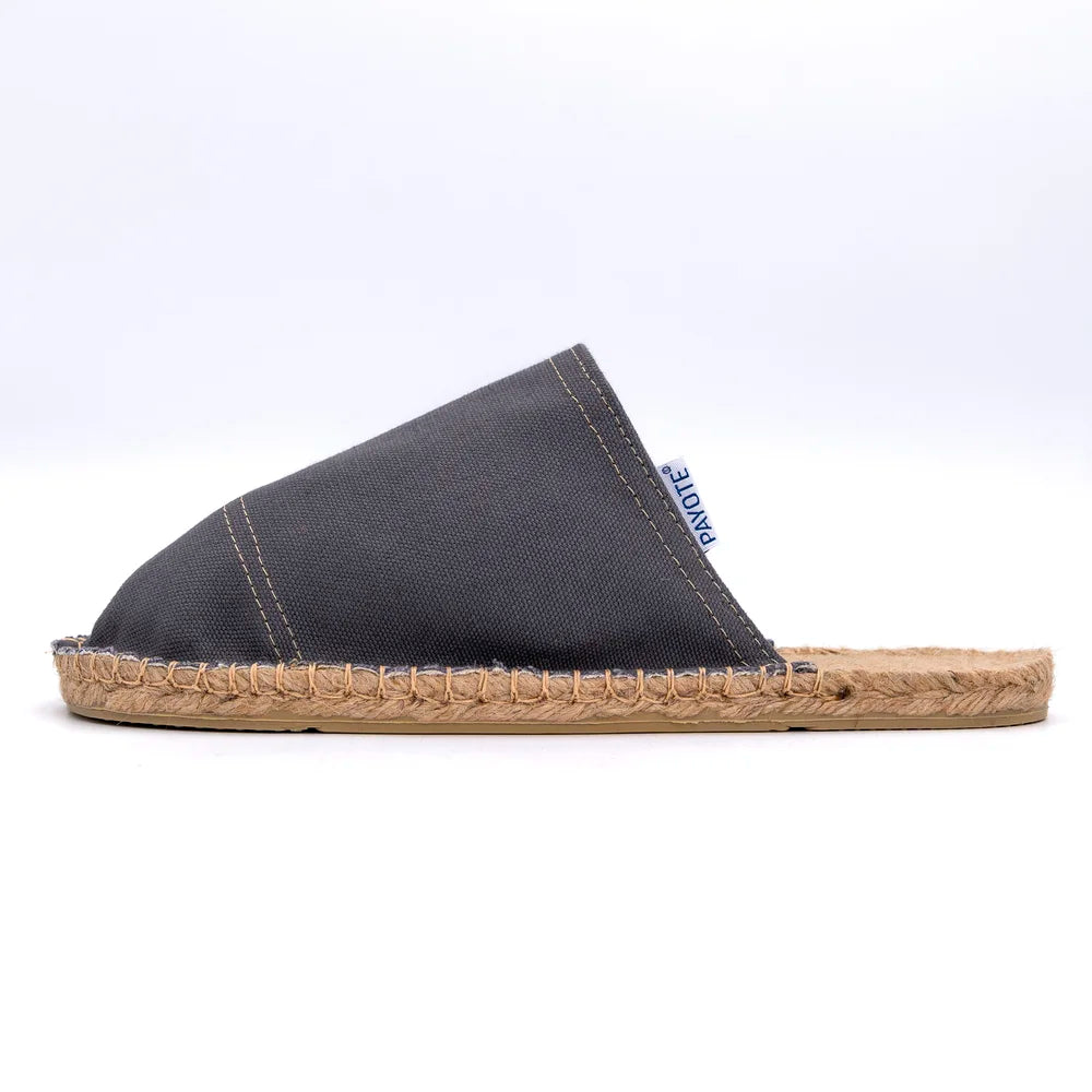Mule Espadrille Gris Anthracite