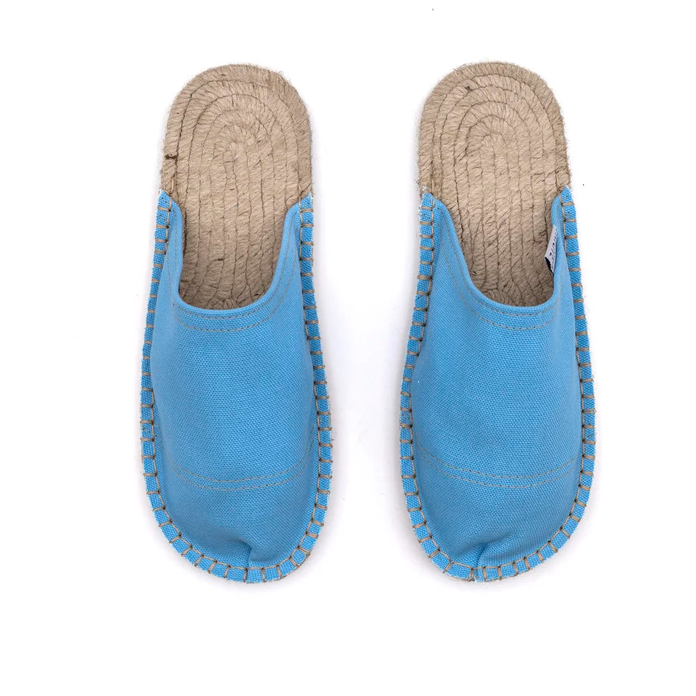 Mule Espadrille Bleu Ciel