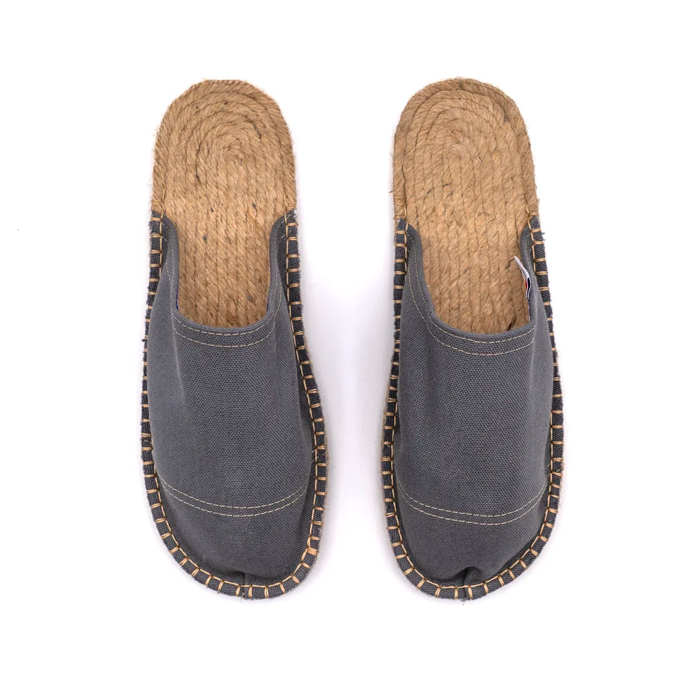 Mule Espadrille Gris Anthracite