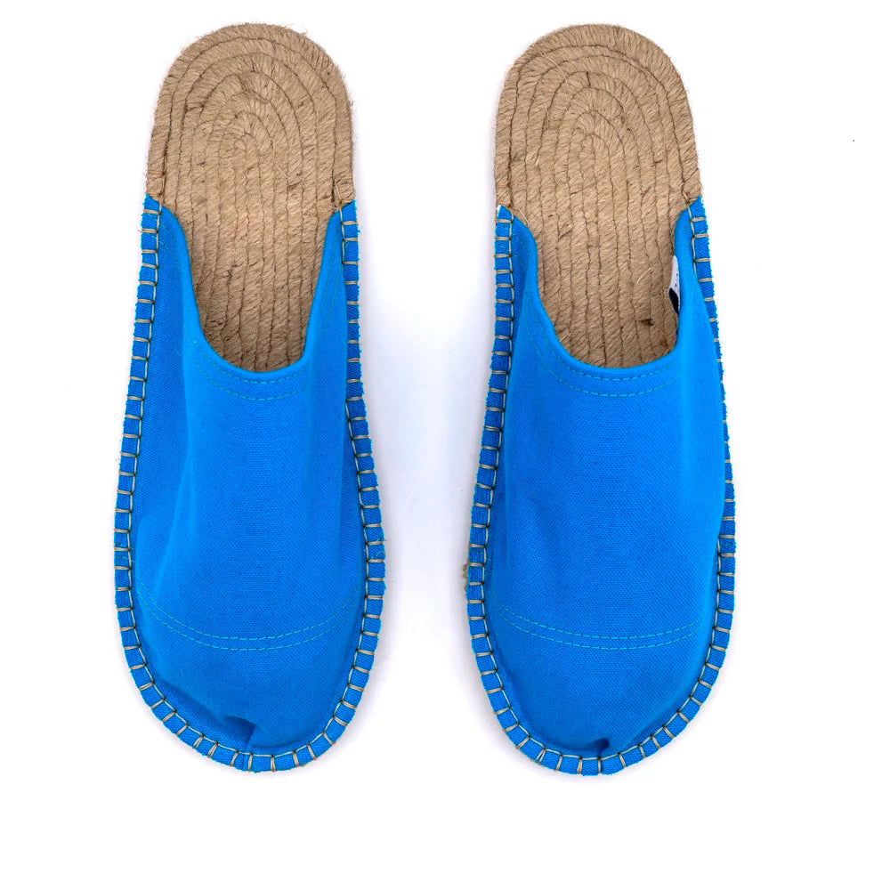 Mule Espadrille Bleu électrique