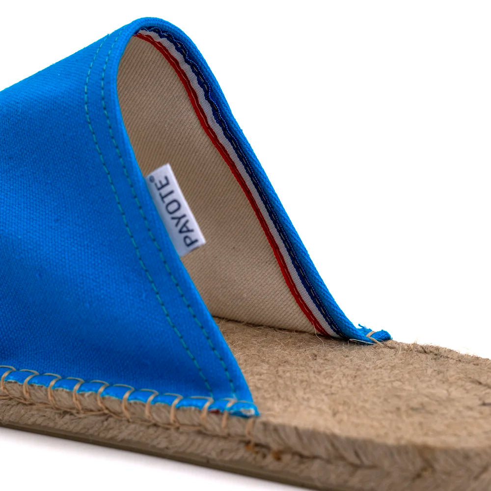 Mule Espadrille Bleu électrique