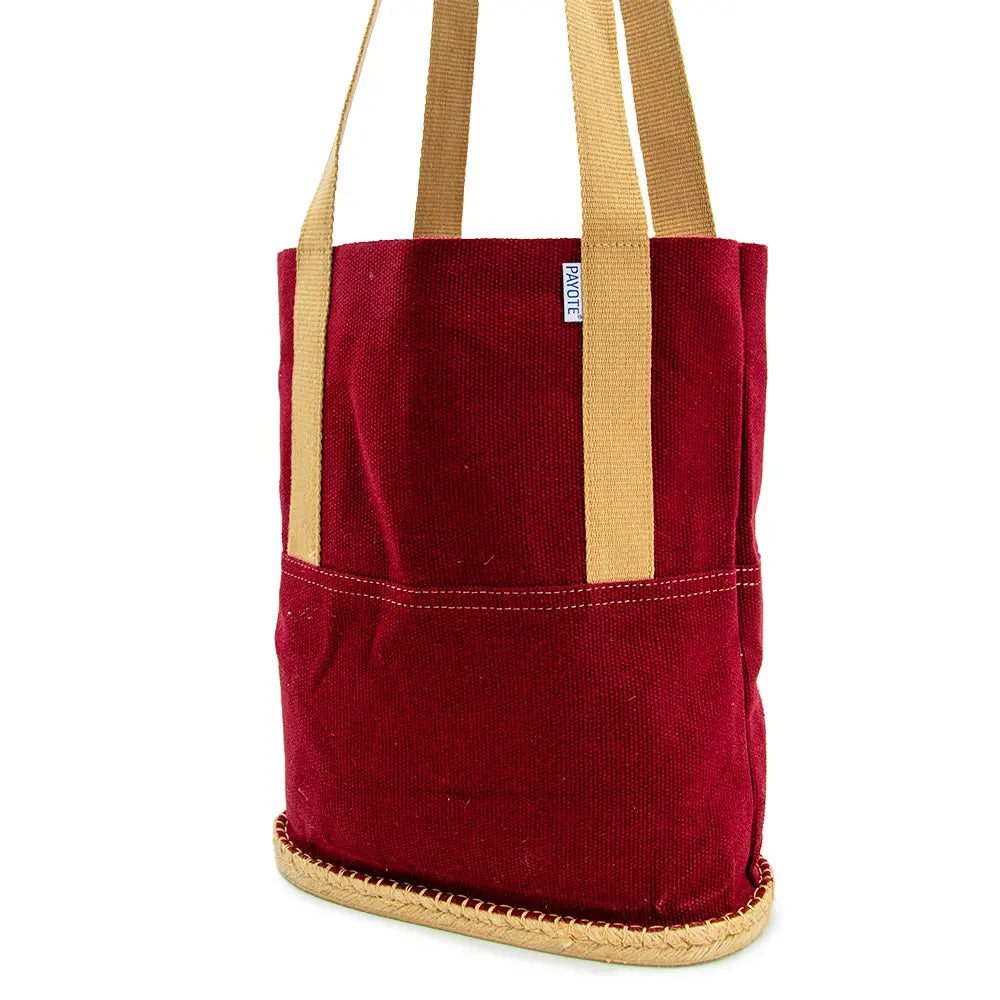 Sac espadrille bordeaux fabriqué en France