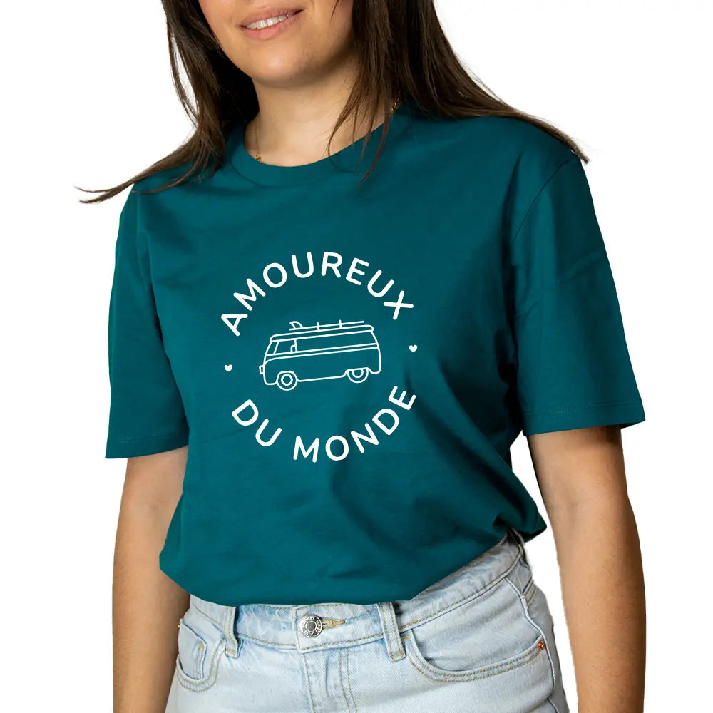 T-shirt Amoureux du monde Femme