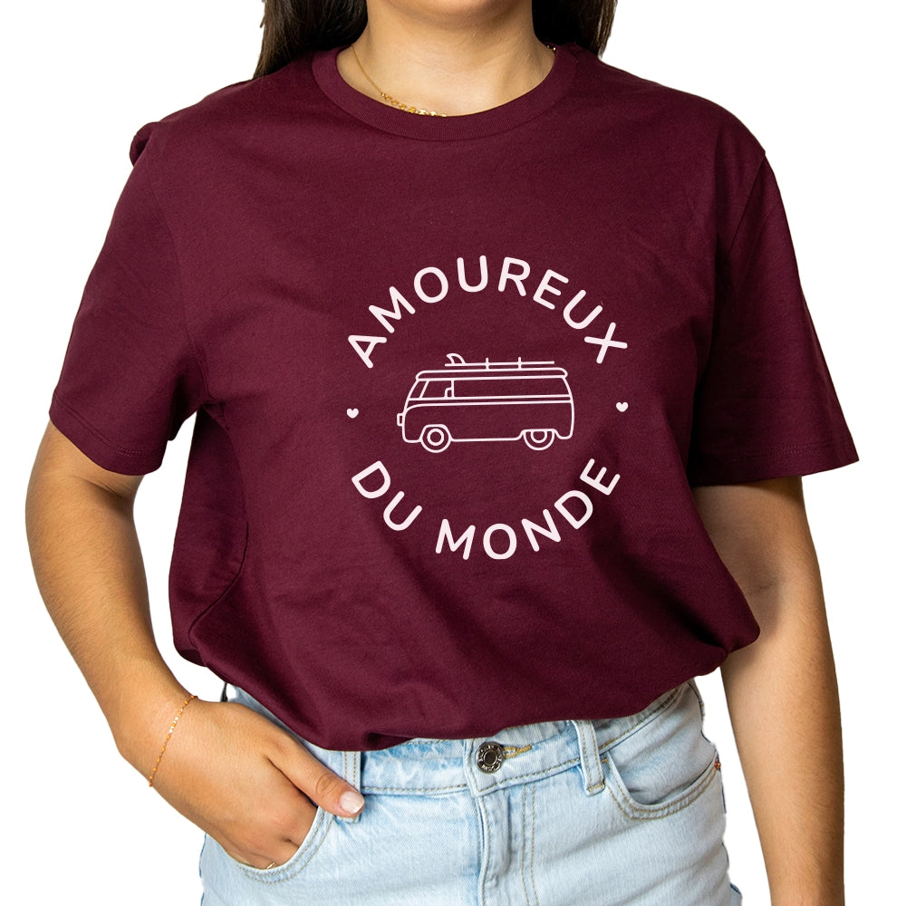 T-shirt Amoureux du monde Femme