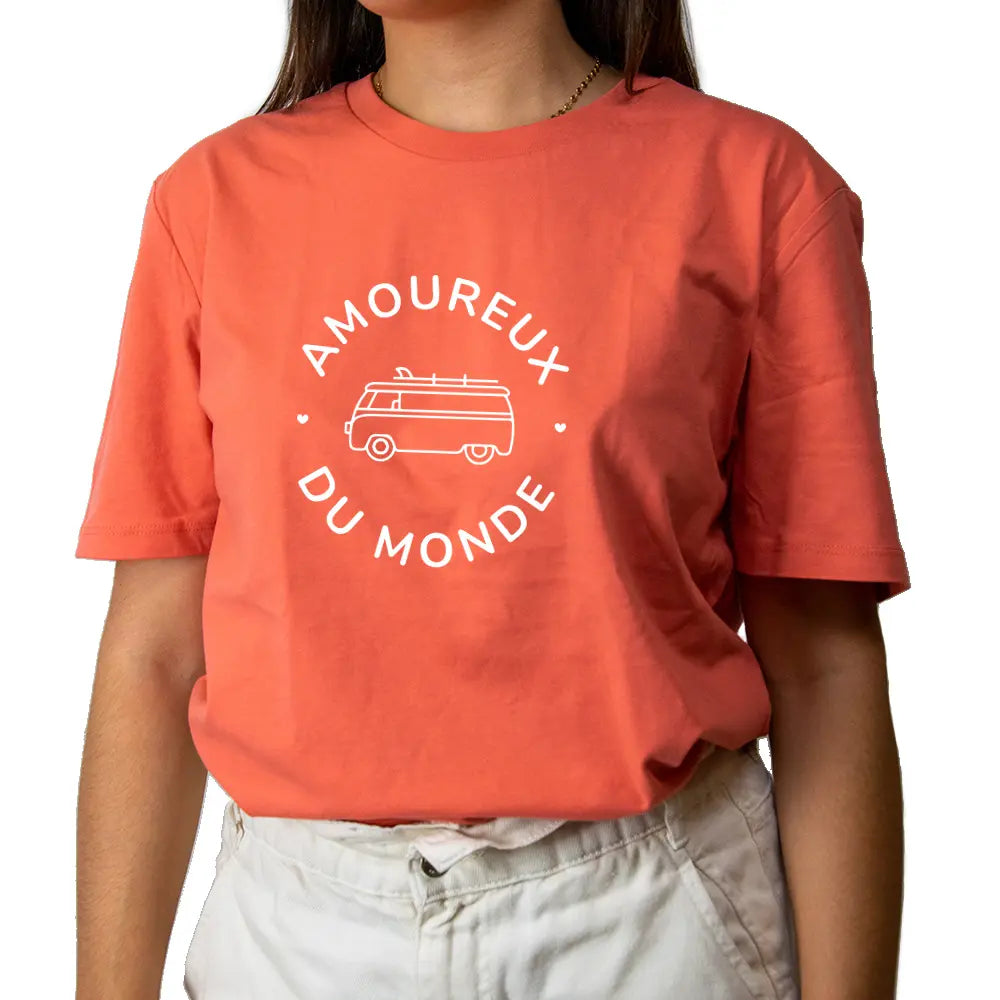 T-shirt Amoureux du monde Femme