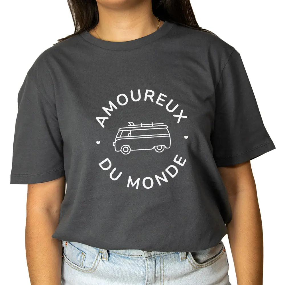 T-shirt Amoureux du monde Femme