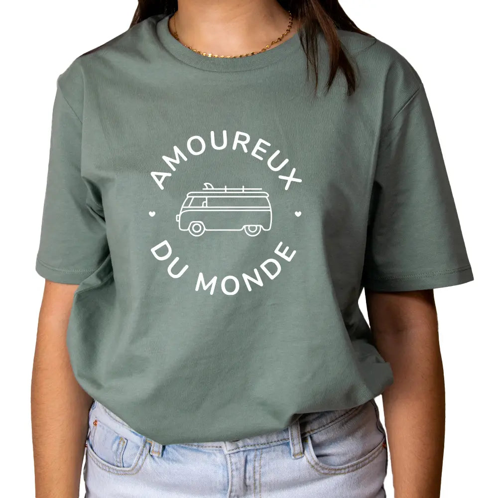 T-shirt Amoureux du monde Femme