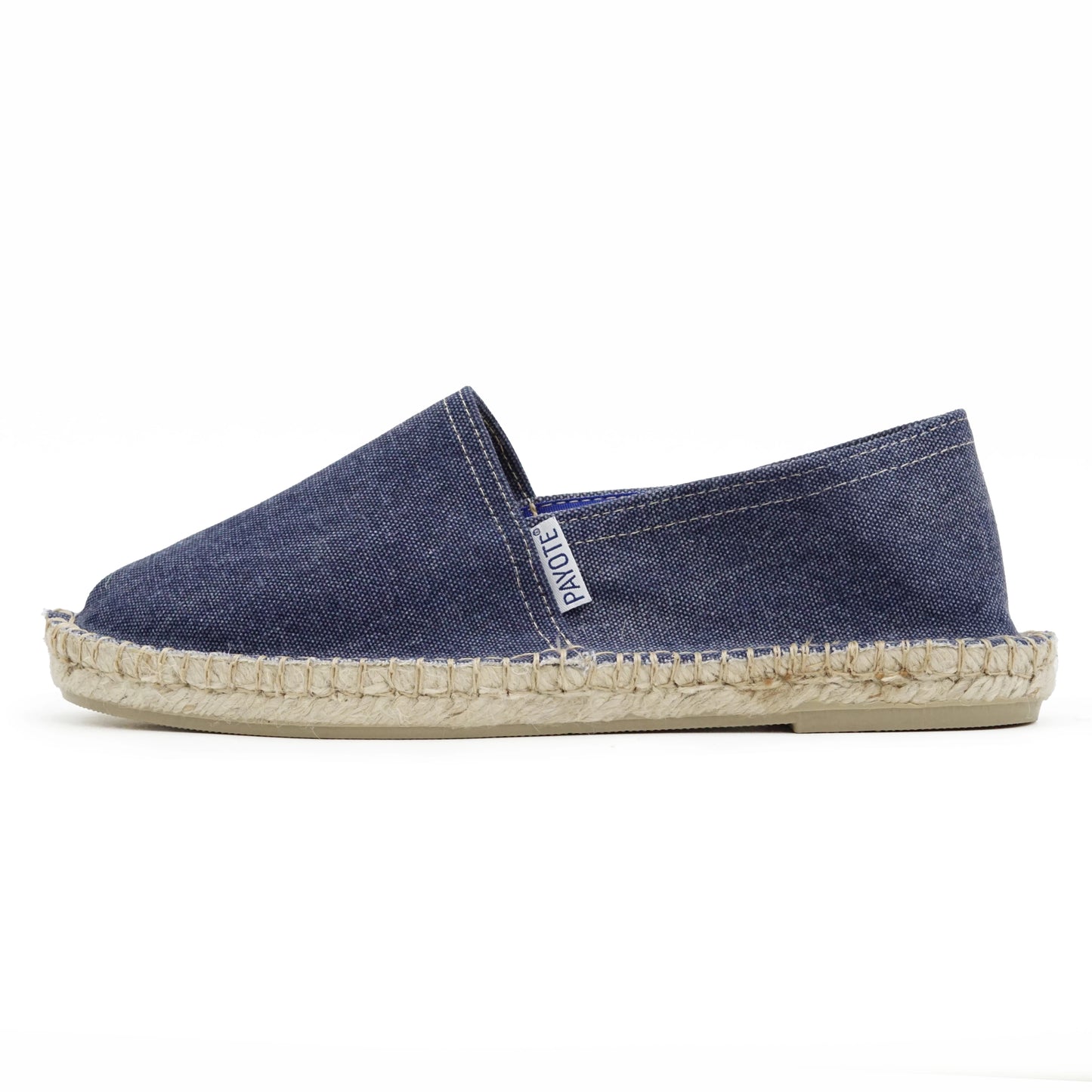 Espadrille bleu jeans délavé premium made in France