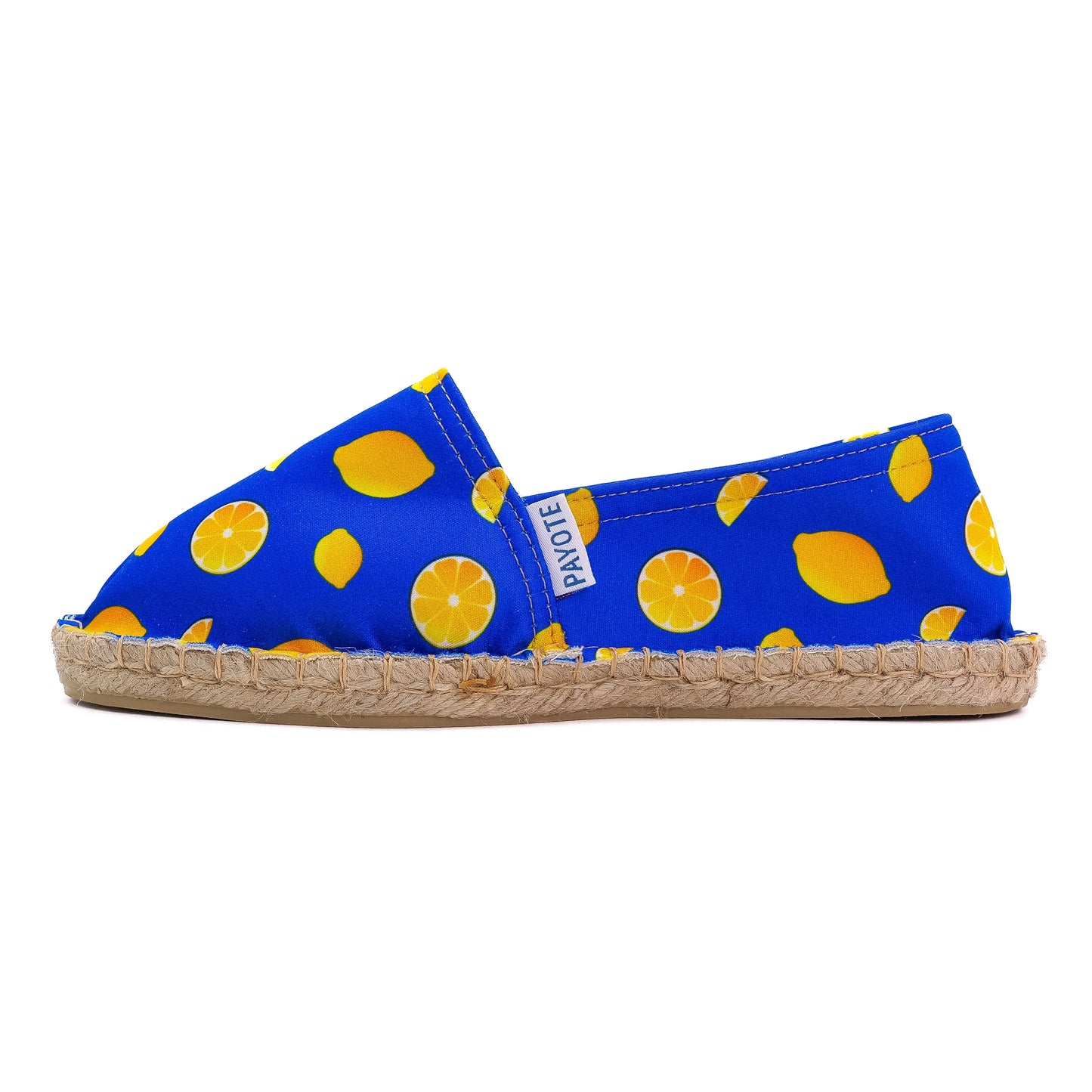 Espadrille imprimée citron made in France