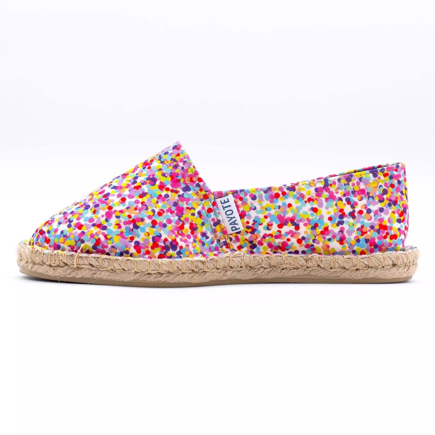 Espadrille petits pois multicolores