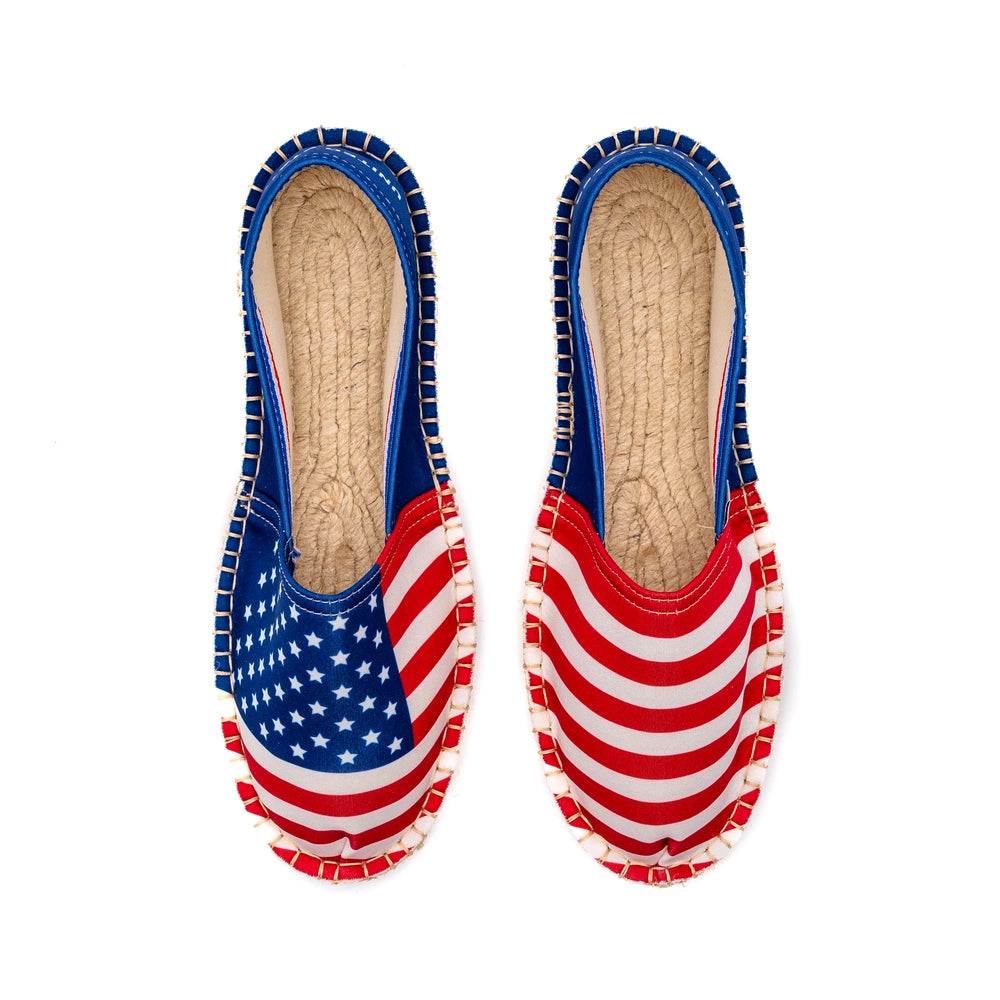 Espadrille à l'imprimé du drapeau des États-Unis