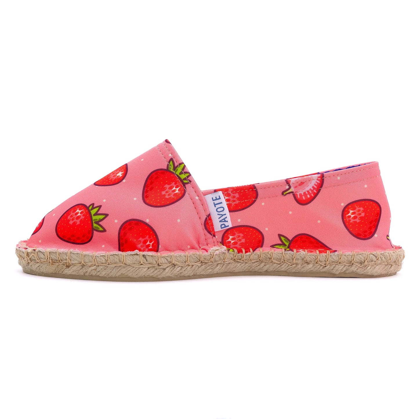 Espadrille à l'imprimé fraises made in France