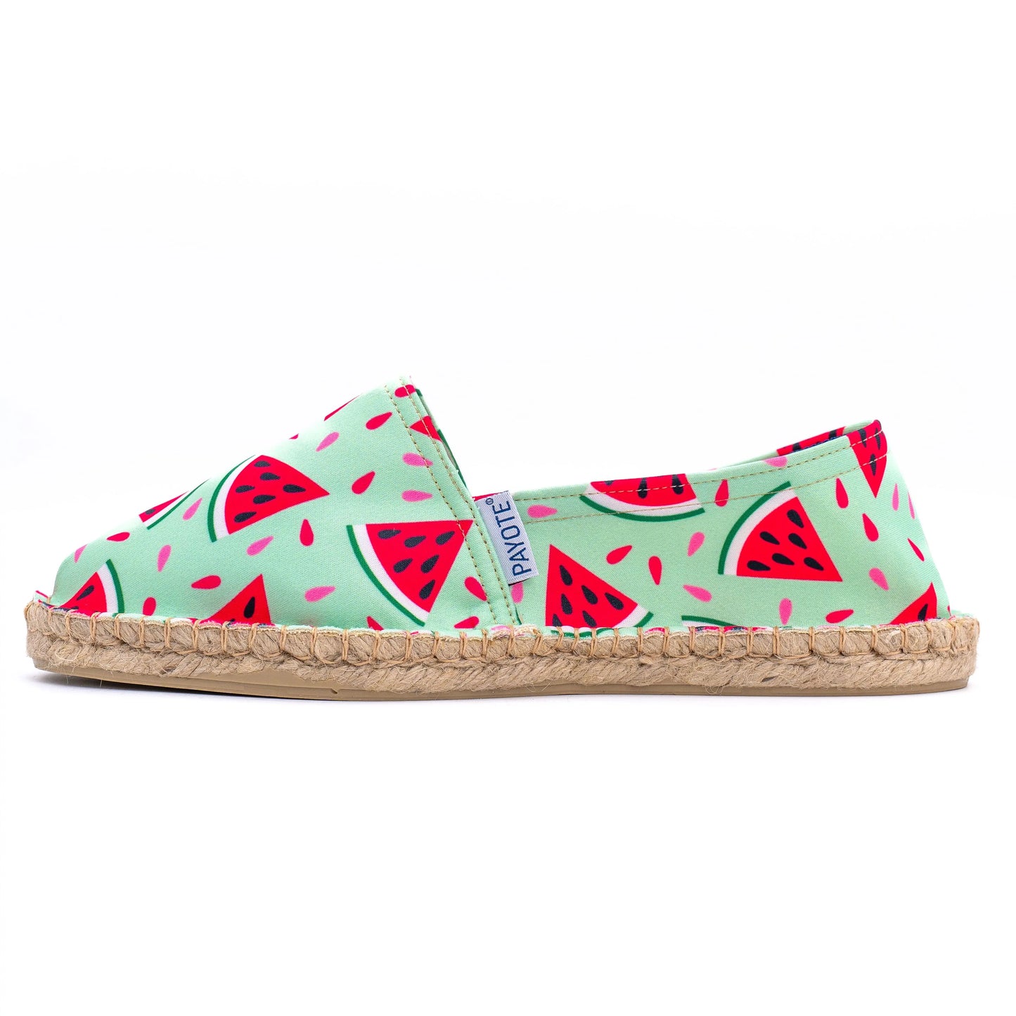 Espadrille à l'imprimé pastèque fabriquée en France