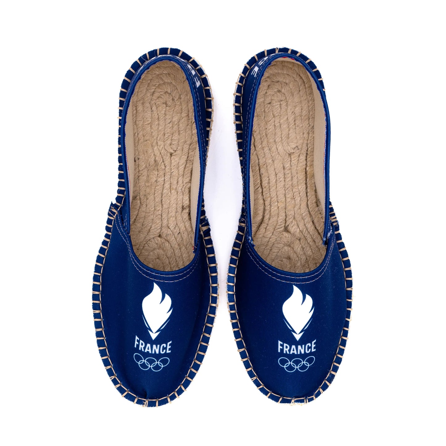 Vue de haut de l'Espadrille Bleu Marine JO Paris 2024 Équipe de France