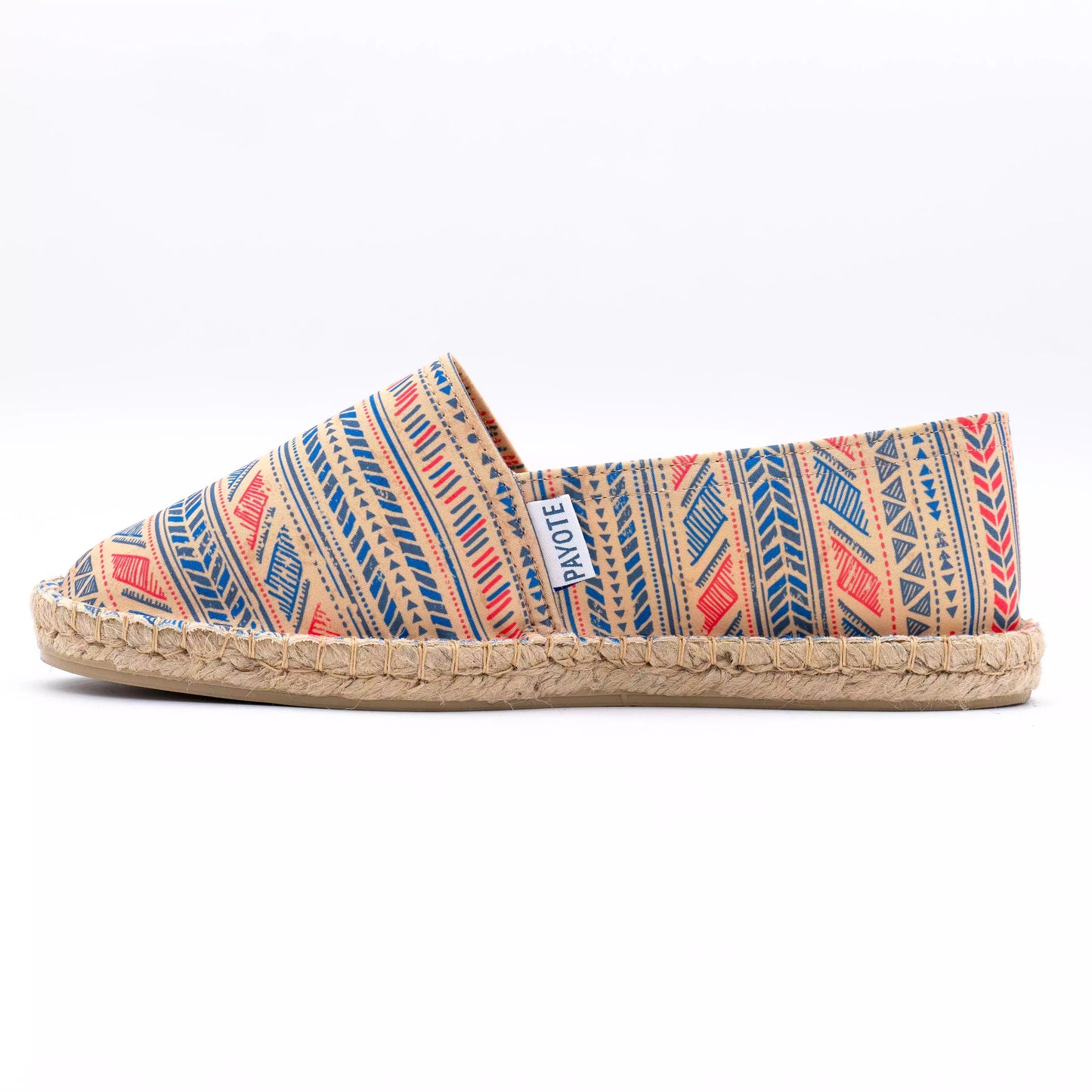 Espadrille à l'imprimé aztèque