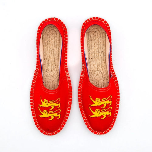 Espadrille imprimée drapeau normand made in France