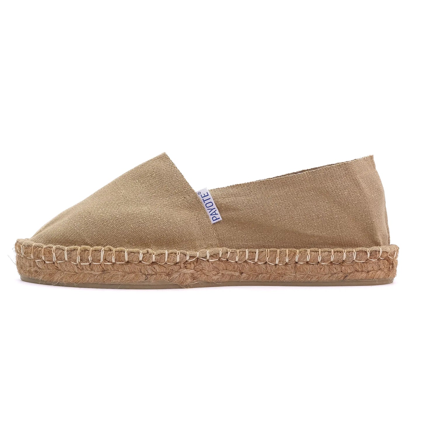 Espadrille plateforme taupe made in France