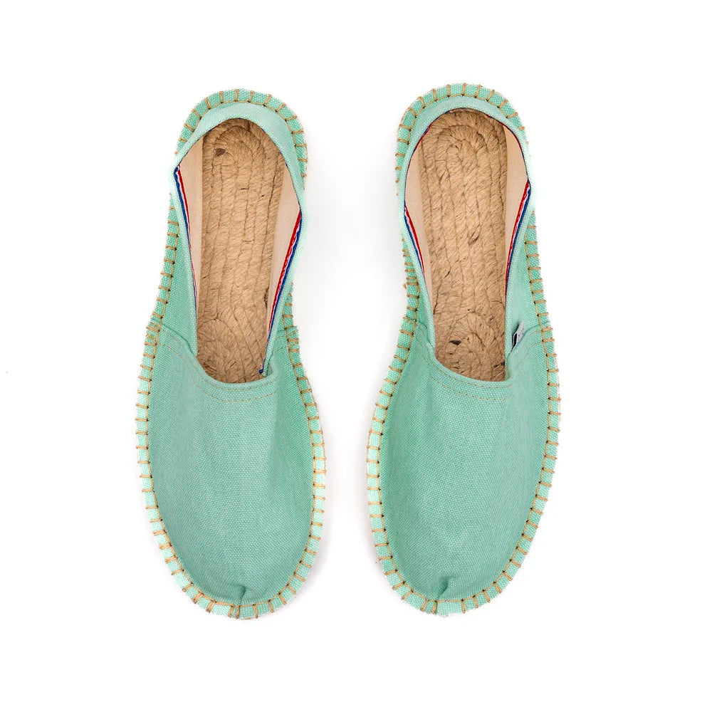 Espadrille Premium Vert D'eau Délavé