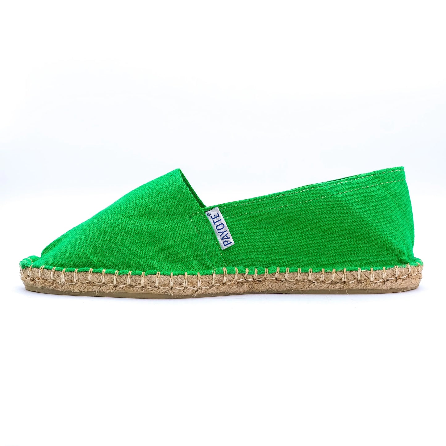 Espadrille vert prairie fabriquée en France