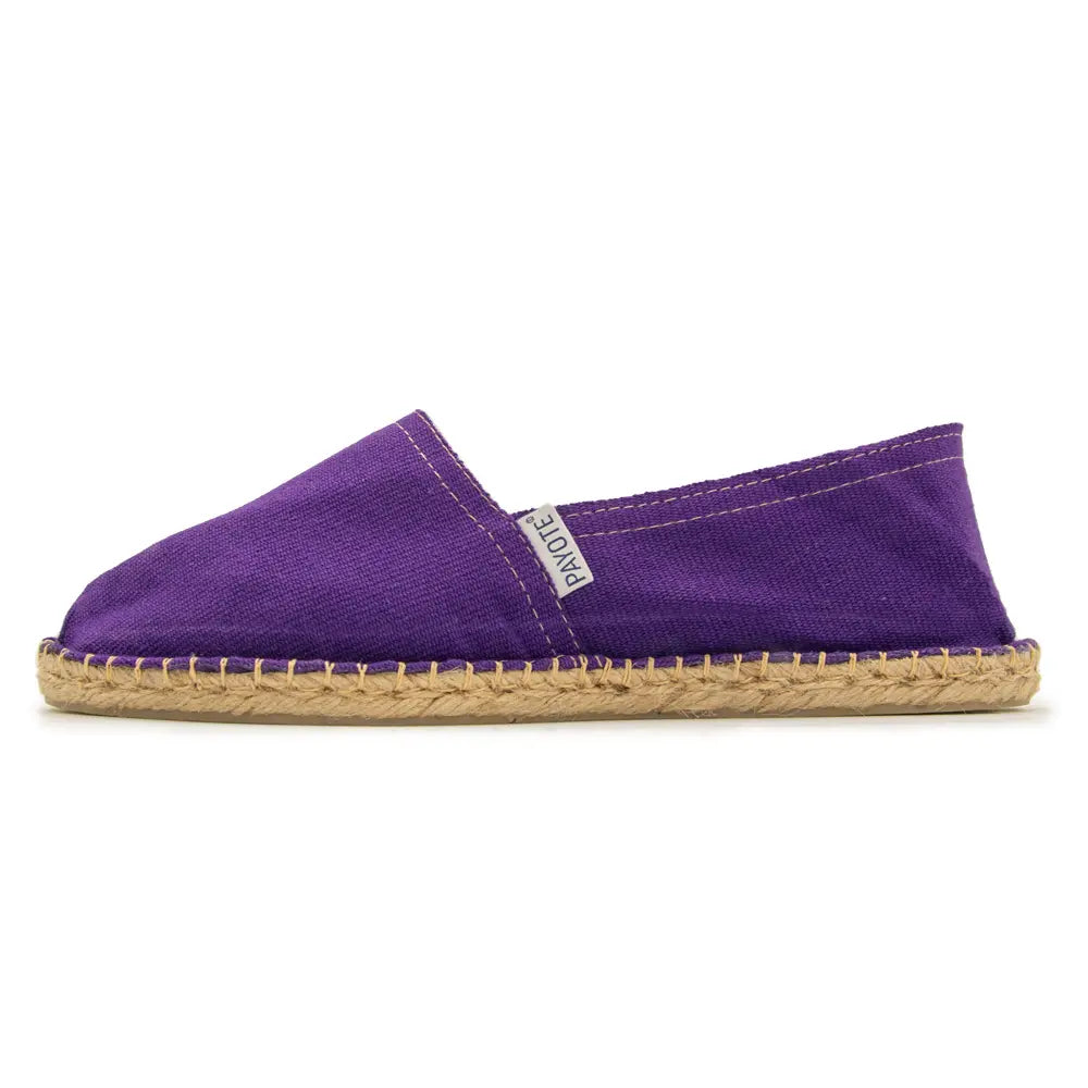 Espadrille violette fabriquée en France