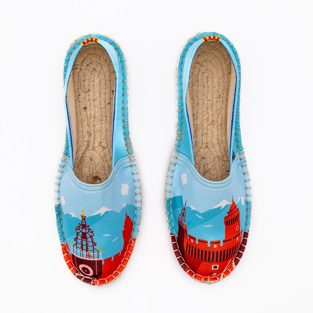 Espadrille à l'effigie de Perpignan made in France