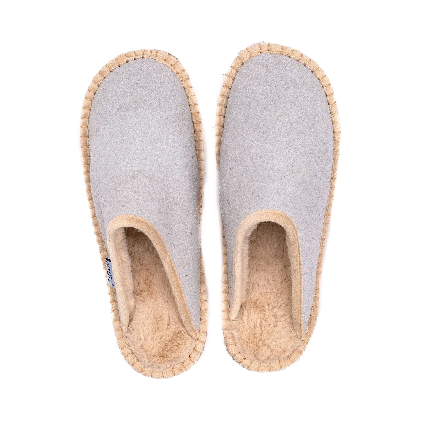 Mule Fourrée Didier Gris Clair