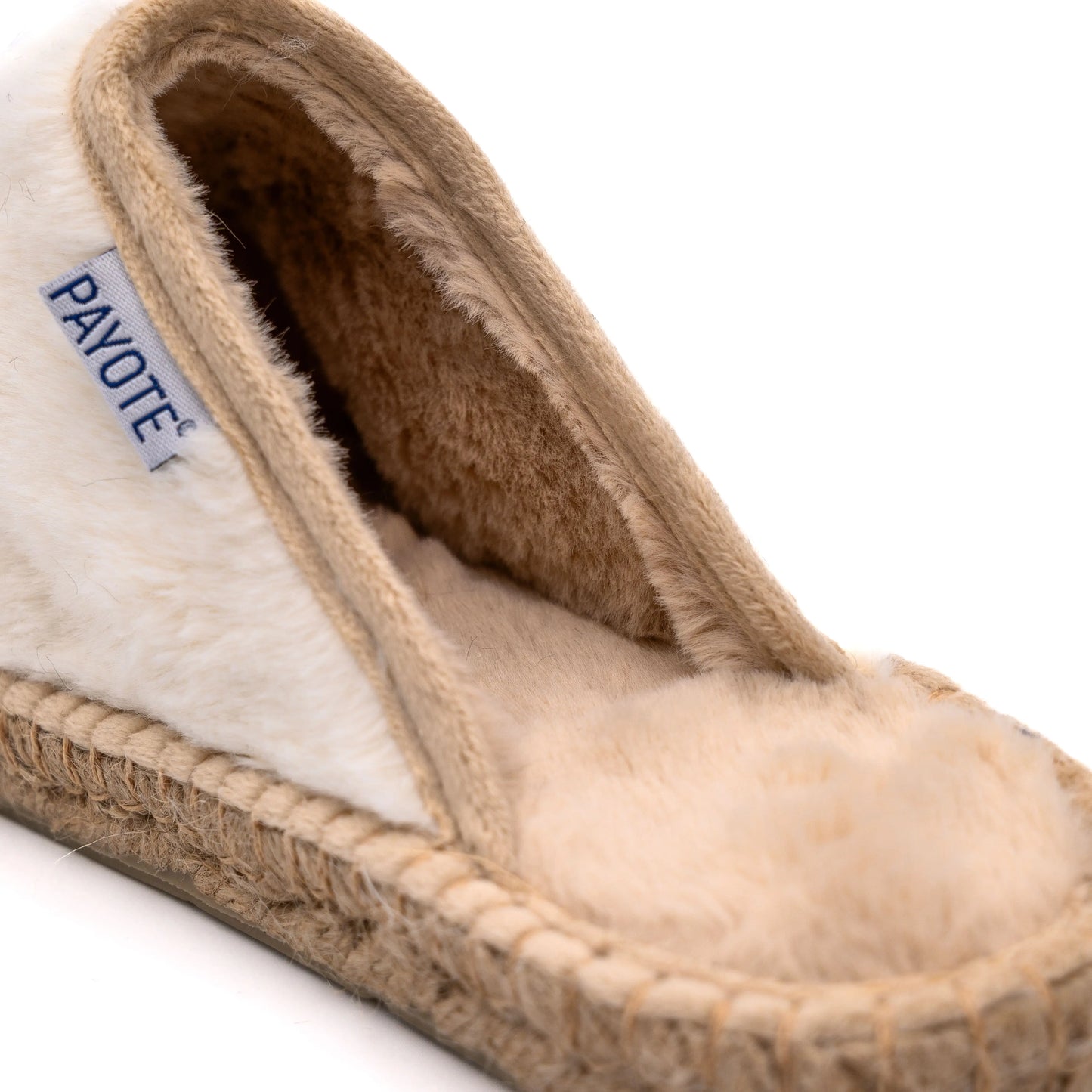 White Espadrille Mule Slipper