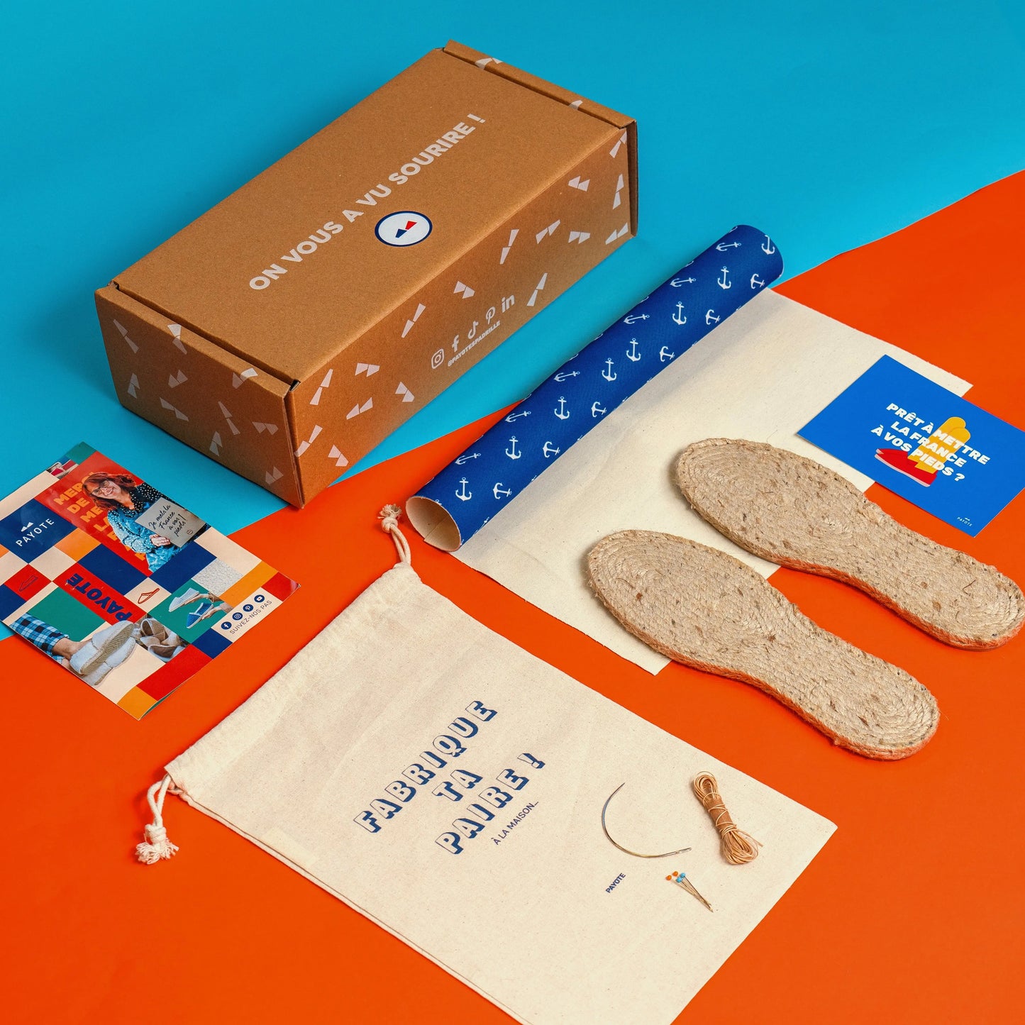 Kit DIY de fabrication de l'espadrille Aubin