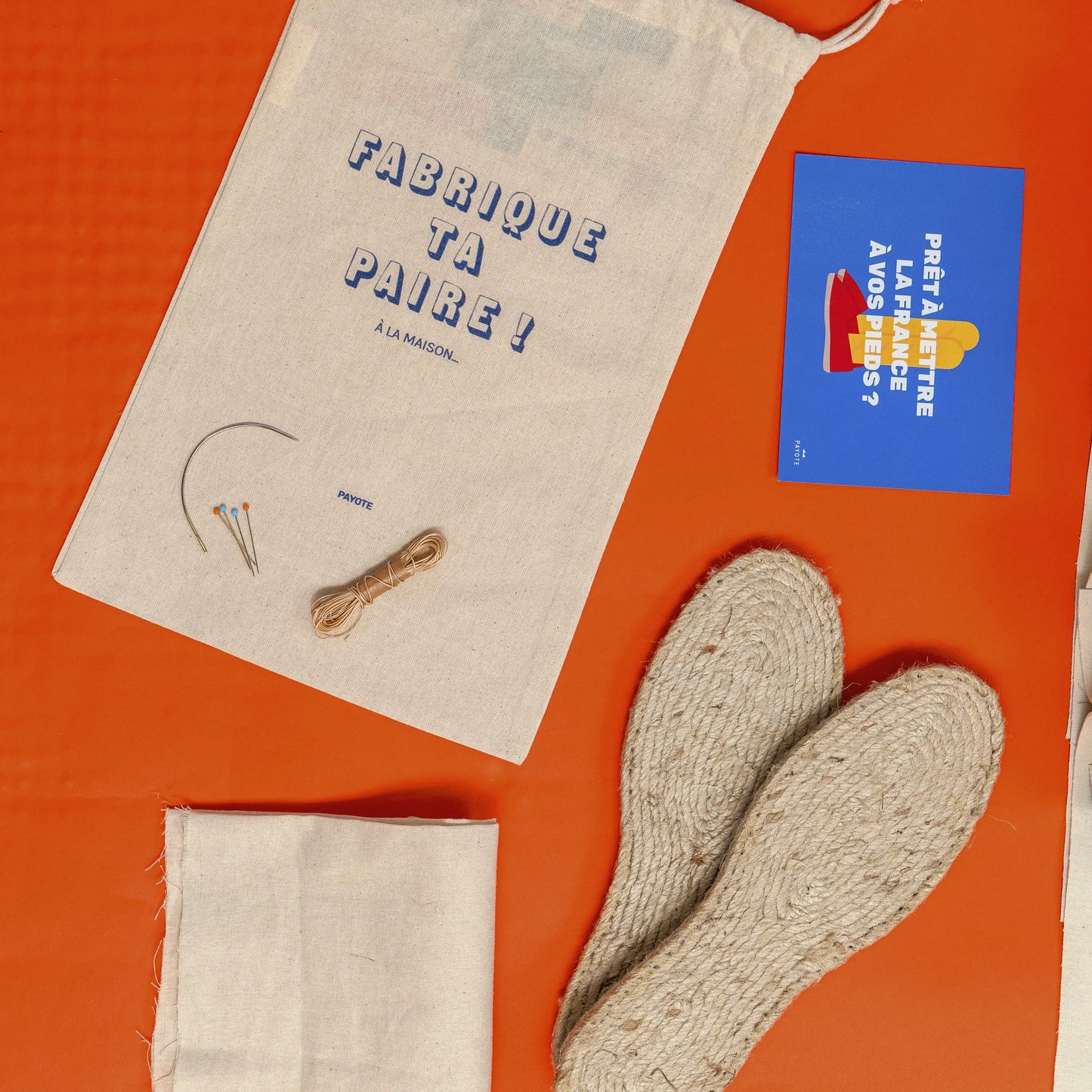 Kit de fabrication d'espadrilles et ses accessoires