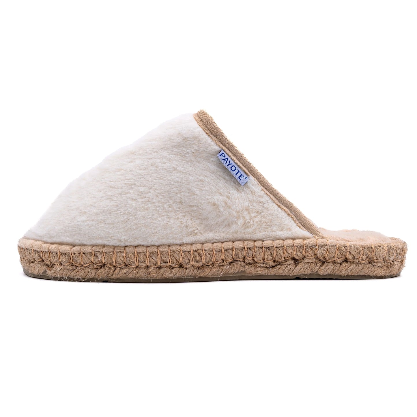 White Espadrille Mule Slipper