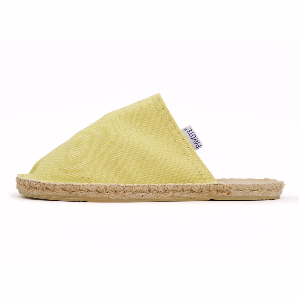Mule Espadrille Jaune Délavé