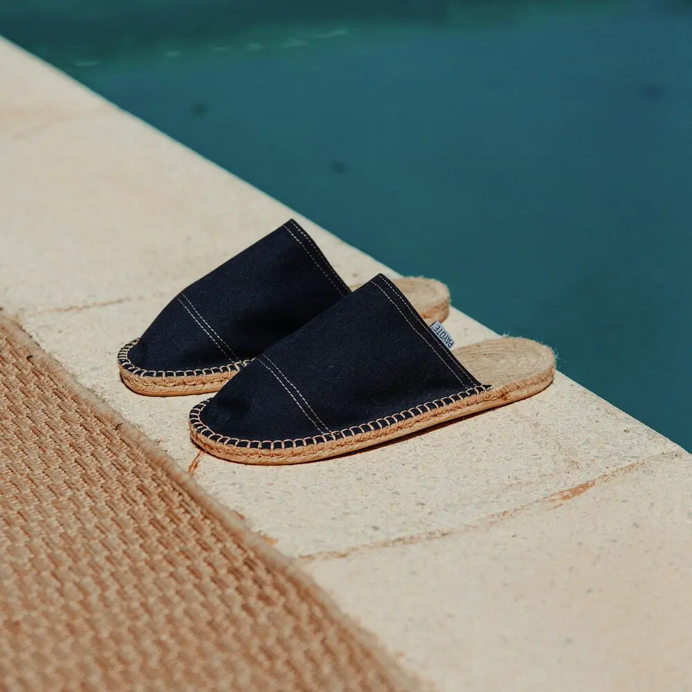 Mule Espadrille Bleu Marine