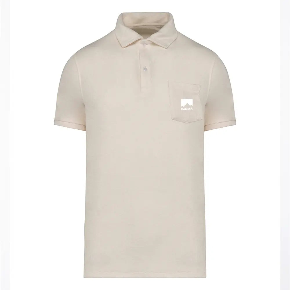 Polo éponge couleur ivoire Canigó pour homme