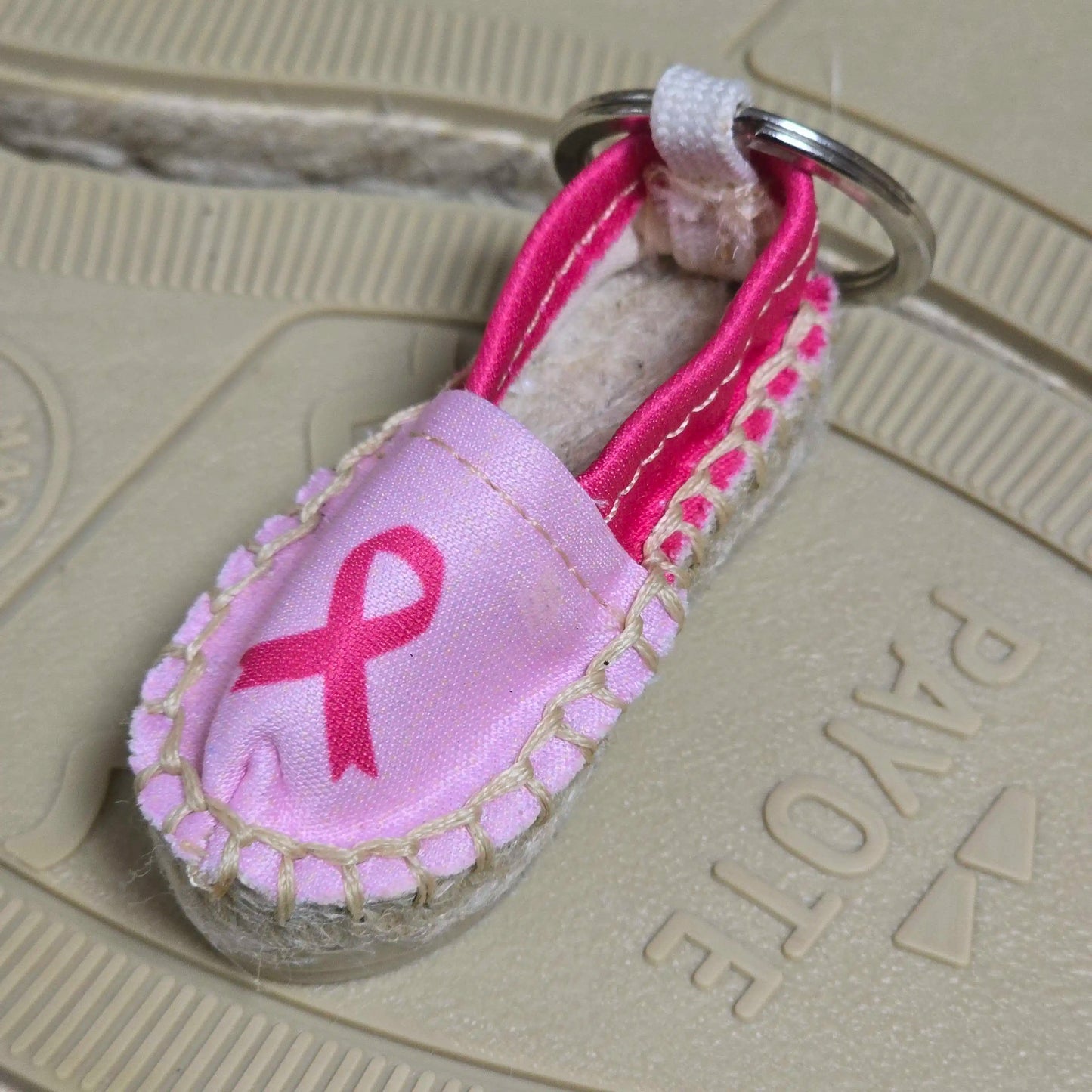 Porte-clés Espadrille Octobre Rose