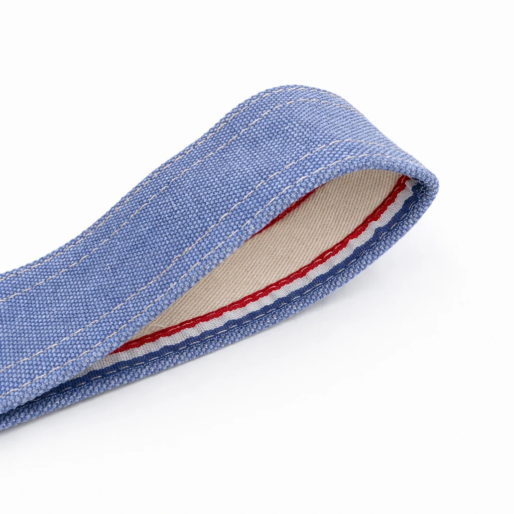 Porte-clés Sangle Bleu Délavé