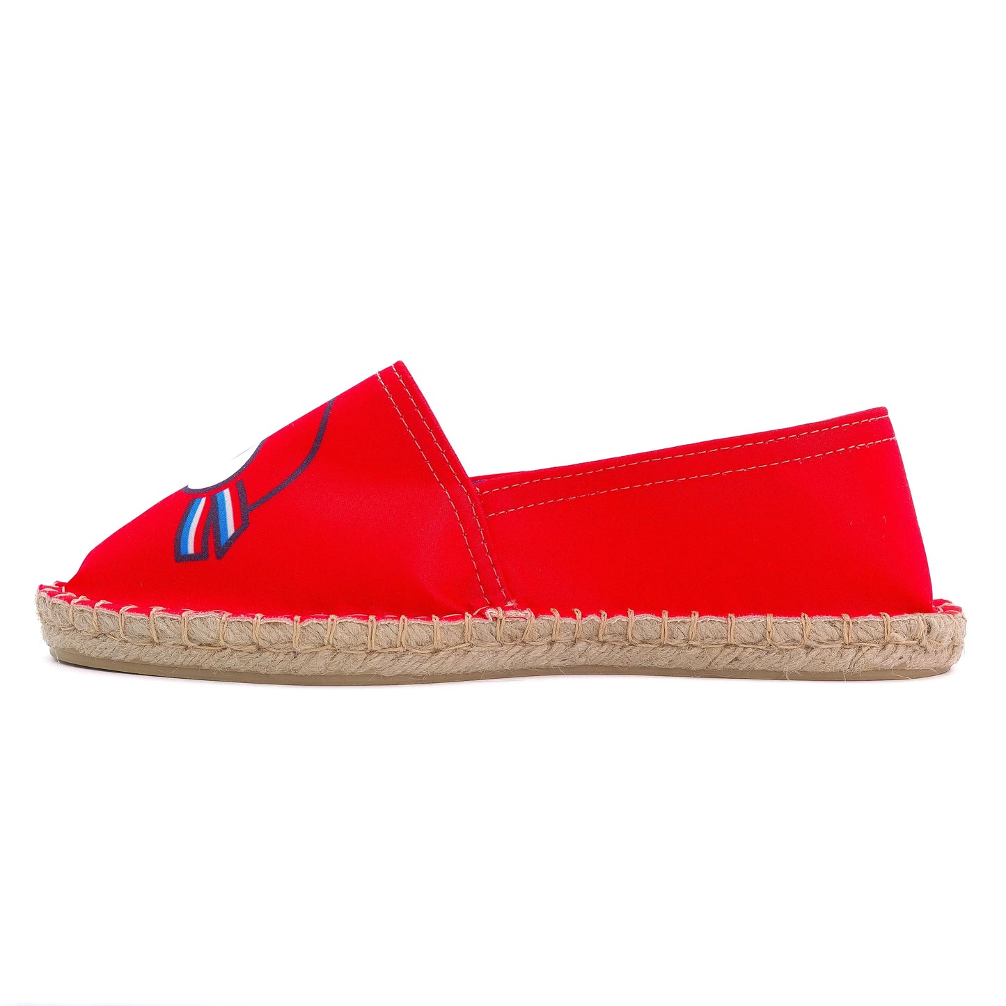 Vue profil espadrille Phryge olympique Paris 2024