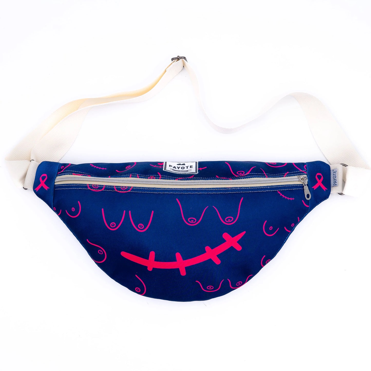 Sac banane bleu marine fabriqué en France