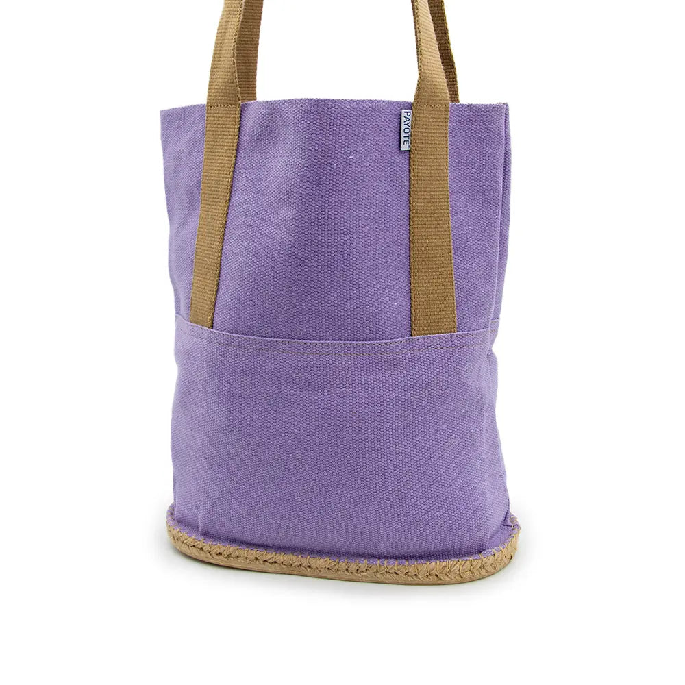 Sac espadrille lilas fabriqué en France