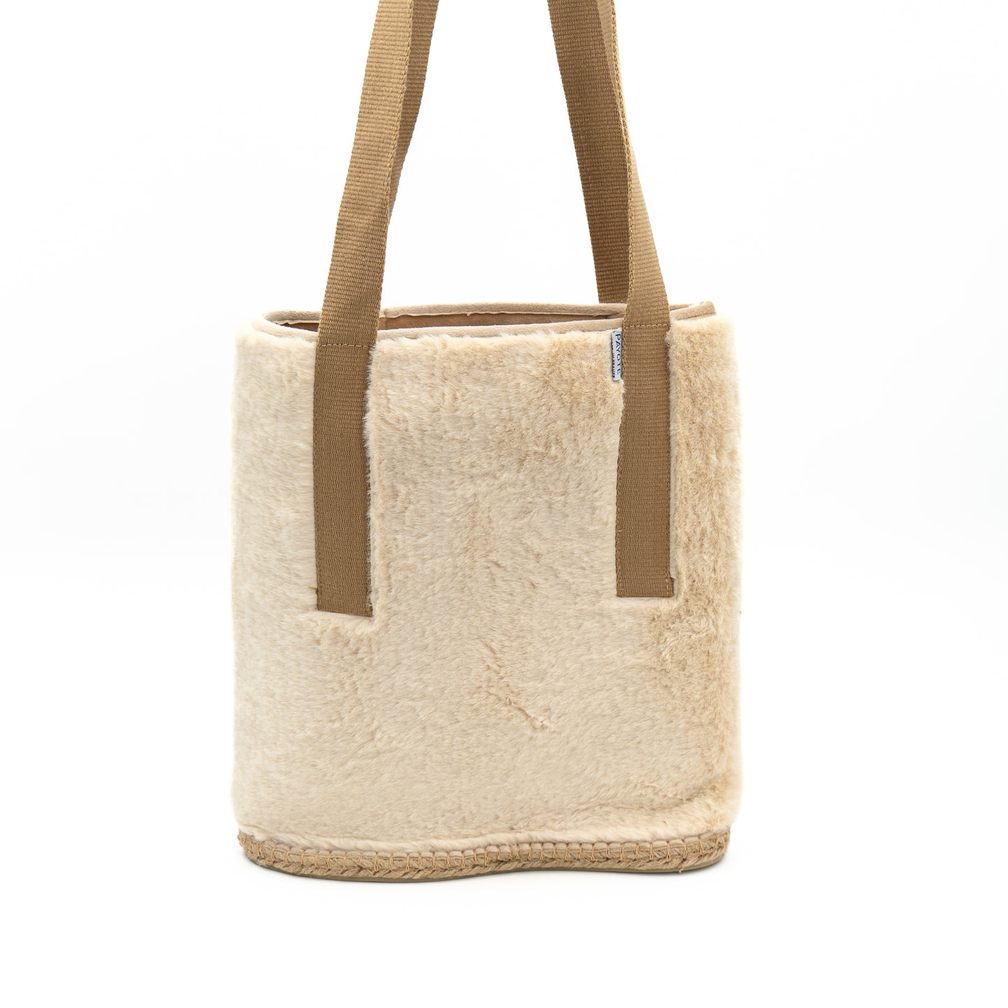 Sac espadrille fourré blanc made in France