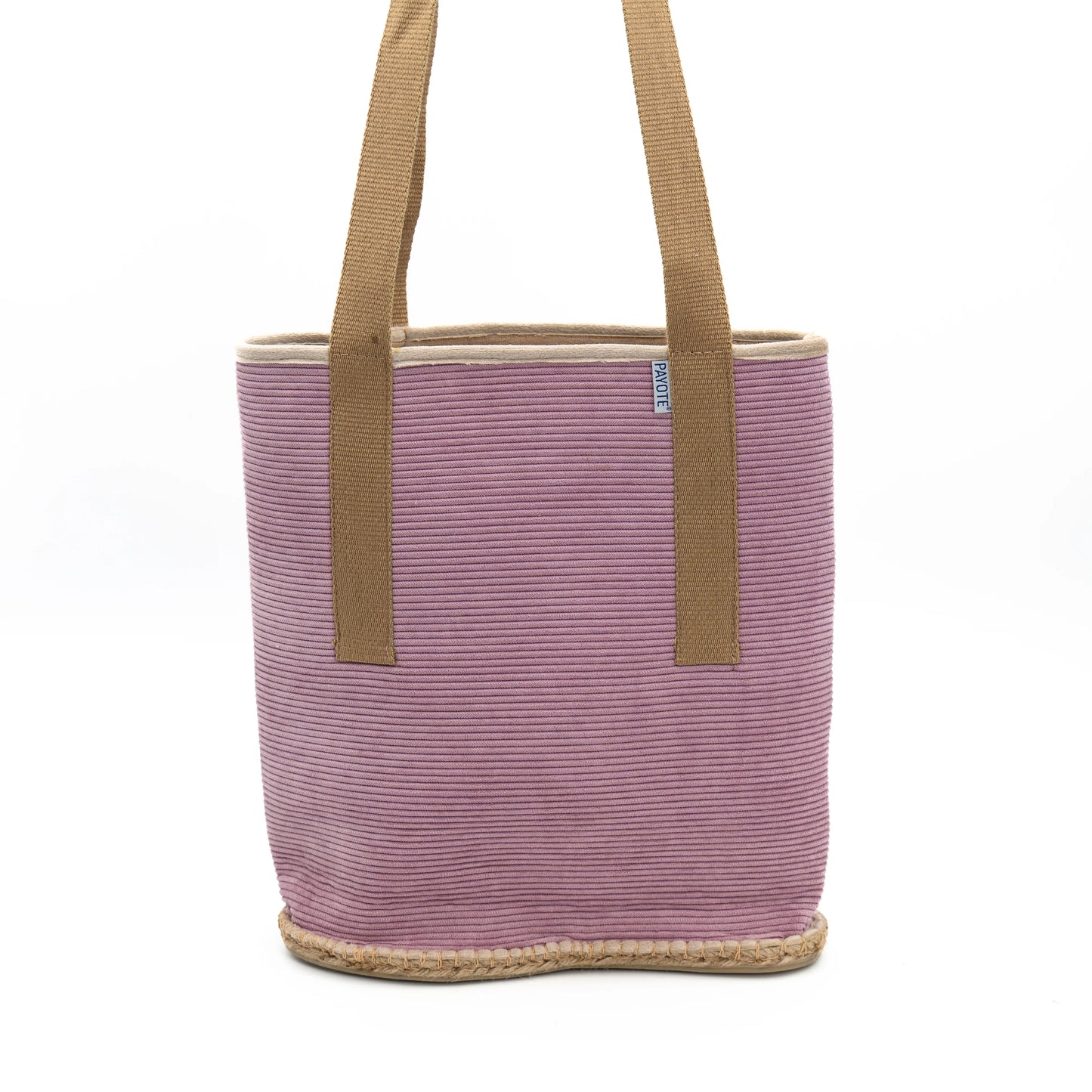 Sac espadrille fourré rose